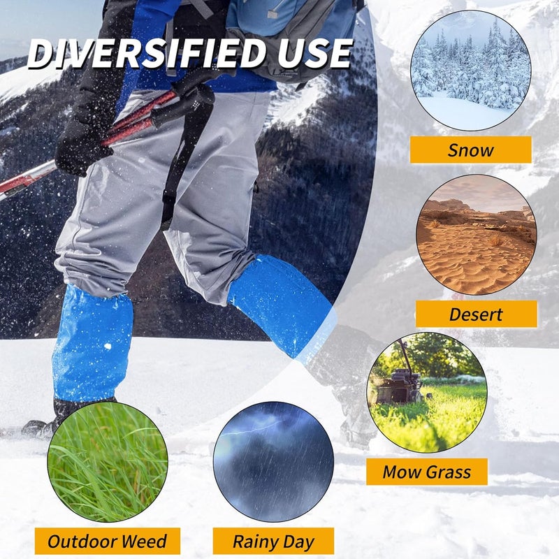 HIGH EXPERIENCE Store Leg Gaiters 100% Waterproof Adjustable Shoe Snow Boot Guard Gators for Hiking Shoe Cover Hunting Snowshoeing Climbing Walking for Women Men - Image 3